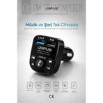 Jopus FM Transmitter Bluetooth Araç Kiti – Oto MP3 Çalar, Çakmaklık Şarj Aleti, Oto Radyo Müzik Kiti Stand
