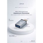 Jopus İphone, Android Uyumlu Type-C to USB 3.0 Hızlı Veri Aktarımı Otg Çevirici Dönüştürücü Adaptör