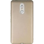 Jopus Lenovo K6 Note Mat Premium Gold Silikon Kılıf + Cam Ekran Koruyucu