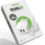 Jopus Universal Type C Jo-du01 Dualm 2in1 2,4 A Beyaz Şarj Seti