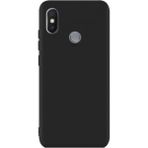 Jopus Xioami Mi A2 Mat Premium Siyah Silikon Kılıf + Cam Ekran Koruyucu