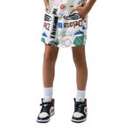 Jordan 95D741-782 Beyaz Essentials French Terry Printed Pullover Hoodie Çocuk Sweatshirt