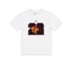 Jordan Air 23 Flame T-Shirt 08-16 yaş çocuk erkek Beyaz Tişört - 95D946-001