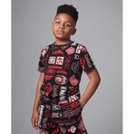 Jordan Essentials Printed T-Shirt 08-16 yaş çocuk erkek Siyah Tişört - 95D621-023