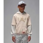 Jordan Future Flight Pullover Hoodie 08-16 yaş çocuk erkek Bej Sweatshirt - 95F219-X27