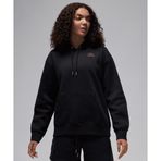 Jordan FV7050-010 Siyah Flight Fleece Satin Lined Pullover Hoodie Kadın Sweatshirt