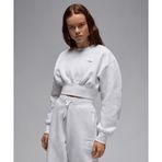 Jordan FV7152-051 Beyaz Flight Fleece Cropped Sweatshirt Kadın Sweatshirt
