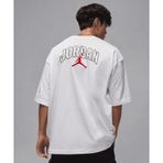 Jordan II2344-100 Beyaz Brooklyn Oversized Short-Sleeve Crew Erkek Tişört