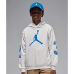 Jordan MVP Jumpman Fleece Pullover Hoodie 08-16 yaş çocuk erkek Gri Sweatshirt - 95F099-X58