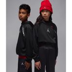 Jordan Therma-FIT Ease Fleece Hoodie 08-16 yaş çocuk erkek Siyah Sweatshirt - 95D567-023