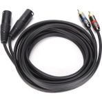 Jorındo Mikrofon Kablosu Çift Xlr Erkek - Çift Rca Kablo Adaptörü Hifi Stereo Ses Sistemi Ev Sinema Sistemi Için 3m JD6053-1 (Yurt Dışından)