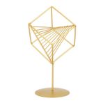 JOROBURO Altın Geometrik Masa Dekoru, Yaratıcı 3D Demir Geometrik Heykel Kompakt Sanat Süsleme Dekoru, Ev Dekorasyonu için Altın Soyut Heykel Oturma Odası Çalışma Ofisi için Masa Süslemeleri