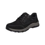 Josef Seibel Leroy 55 Low-Top erkek spor ayakkabısı, genişlik H (geniş), değiştirilebilir tabanlık, su geçirmez, Siyah, 41 EU Geniş