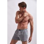 Josejuan 1120 Gri Melanj Pamuk Örme Penye Erkek Boxer