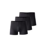josejuan 3'lü Erkek Boxer Koton Likralı 1004, 3'lü Siyah, 3XL, 8698528335876