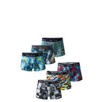 Josejuan 54502 6'lı Baskılı Kutu 3 Koton Likralı Erkek Boxer