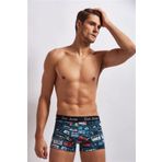 Josejuan 54502 Desen 12 Baskılı Koton Likralı Erkek Boxer
