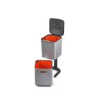 Joseph Joseph JJ Totem Çöp Kovası 40 Litre Paslanmaz Çelik