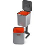 Joseph Joseph Totem Çöp Kovası 40 Litre Paslanmaz Çelik - Gri - 40 lt