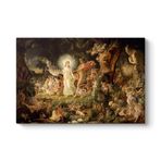 Joseph Noel Paton - Oberon ve Titania'nın Kavgası Tablosu 60 x 40