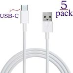Josi Minea Samsung Galaxy S8, S8 Plus, Google Pixel, GoPro HERO5, LG G6 & G5, Nexus 5X/6P, Yeni MacBook ve OnePlus 3/2 için x5 Adet USB 3.1 Tip C (USB-C) Senkronizasyon ve Şarj Kablosu - Beyaz [5