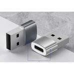 Jouis Dönüştürücü Adaptör Araç Car Play Hızlı Şarj Usb to Type C Mini OTG Adaptör USB 3.1 to Type-C-Siyah (KALİTELİ HIZLI)