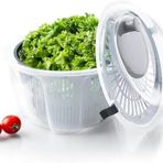 Jouis Salata Sebze Kurutucu Pratik Salata Kurutucu – Çevirmeli Sebze & Marul Kurutma Kabı, 4,5 L Manuel Dönerli Yıkama ve Kurutma Leğeni, Suyu Ayıran Çok Fonksiyonlu Spinner BPA İÇERMEZ