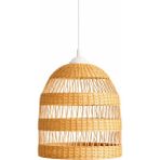 JouJou El Yapımı Rustik Rattan Avize Lumı 30 x 35 cm | Doğal Kök Boya Vernikli Iskandinav Aydınlatma - 1 - Bej