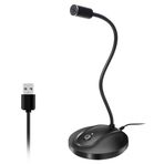JOUNIVO USB Mikrofon, Akış, Podcasting, Vokal Kayıt için Sessiz Düğmeli Bilgisayar Bilgisayar Mikrofonu; Dizüstü Mac veya Windows için Oyun Mikrofonu