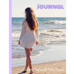Journal Notebook: Beauitful Woman Walking Along on the beach front & back page, Wide Ruled Paper Journal, for Adults, Students, Senior Teens, for Back to School, Home and College use: Journal | Diary