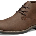 Jousen Erkek Chukka Çizmeler Dantel Up Çöl Ayak Bileği Boots Klasik Nedensel Elbise Boots Erkekler Için, Erkek Chukka Botları-amy656a-koyu Kahverengi, 12