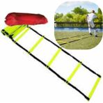 Jovvasport Antrenman Merdiveni 4 Metre 10 Çubuklu Idman Merdiveni - Sarı - Siyah