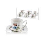 Joy Carmen 1JYC-107 Butterfly Serisi 6 Kişilik 220 cc Çay Fincanı
