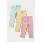 Joy Kids Kız Çocuk Ribana Kumaş Desenli Organik Pijama (3 Adet) (Çok Renkli) - 7 - 8 Yaş