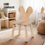 Joy Kids Toy Joykidstoy Doğal Ahşap Çocuk Sandalye Fare