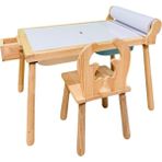 Joy Kids Toy Rulo Aparatlı Doğal Ahşap Duyusal Çocuk Aktivite Masası Oyun Masası 1 Adet Geyik Sandalye