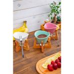 Joy Kitchen 200 ml Renkli 3 Renk Fondü Seti Ahşap Stantlı Föndü Takımı
