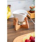 Joy Kitchen Beyaz Renk Ahşap Standlı Fondü Seti