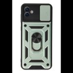 Joy Tekno Samsung Galaxy A04 Kılıf Pars Lens Yüzüklü Silikon - Yeşil