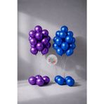 Joyane Cinsiyet Partisi Balon Seti Mavi Mor Baby Shower Balon Buketi Gender Reveal Dekor 2’Li Set