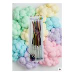 Joyane Dalgalı Mum Mix 12'Li Paket 16 Cm