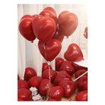 Joyane Kırmızı Kalp Balon 15 Adet 10” (25 Cm) | Doğum Günü Ve Sevgililer Günü