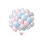 Joyane Mavi Pembe Çakıl Renk Balon Seti | 24 Parça A Kalite Balon, Parti Ve Doğum Günü Seti