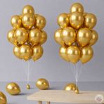 Joyane Metalik Altın Balon 20 Adet 11" 28CM Parti ve Doğum Günü Balonu