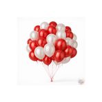Joyane Metalik Kırmızı Ve İnci Beyaz Balon Seti | 24 Parça A Kalite Latex Balon, Parti Ve Özel Gün Seti