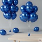Joyane Metalik Mavi Balon 20 Adet 11" 28CM Parti ve Doğum Günü Balonu