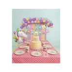 Joyane Unicorn Doğum Günü Lüks Set | Makaron Balon Seti 50 Parça + Banner + Unicorn Balon