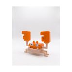 joybaskı Krabby Minecraft Tarzı Sevimli Dev Figür Çocuk Odası Dekoratif Oyuncak Pokemon Blok Figürü 12x17 cm