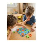 joybaskı Sayılı Sos - Xox - Tic Tac Toe Akıl Oyun Seti - Renkli Eğitici Koordinasyon Oyunu