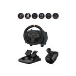 JOYCOR Oyuncu Direksiyon Seti - PC, PS4, PS3, Xbox One S/X ,Switch Uyumlu, Otomatik Vitesli, Deri Kaplama Led Işıklı Hoparlörlü 270 Derece
